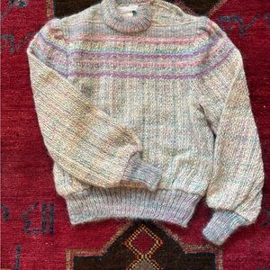 Vintage 80s Jinx Senior Handwoven Sweater Gorgeous Details!!!